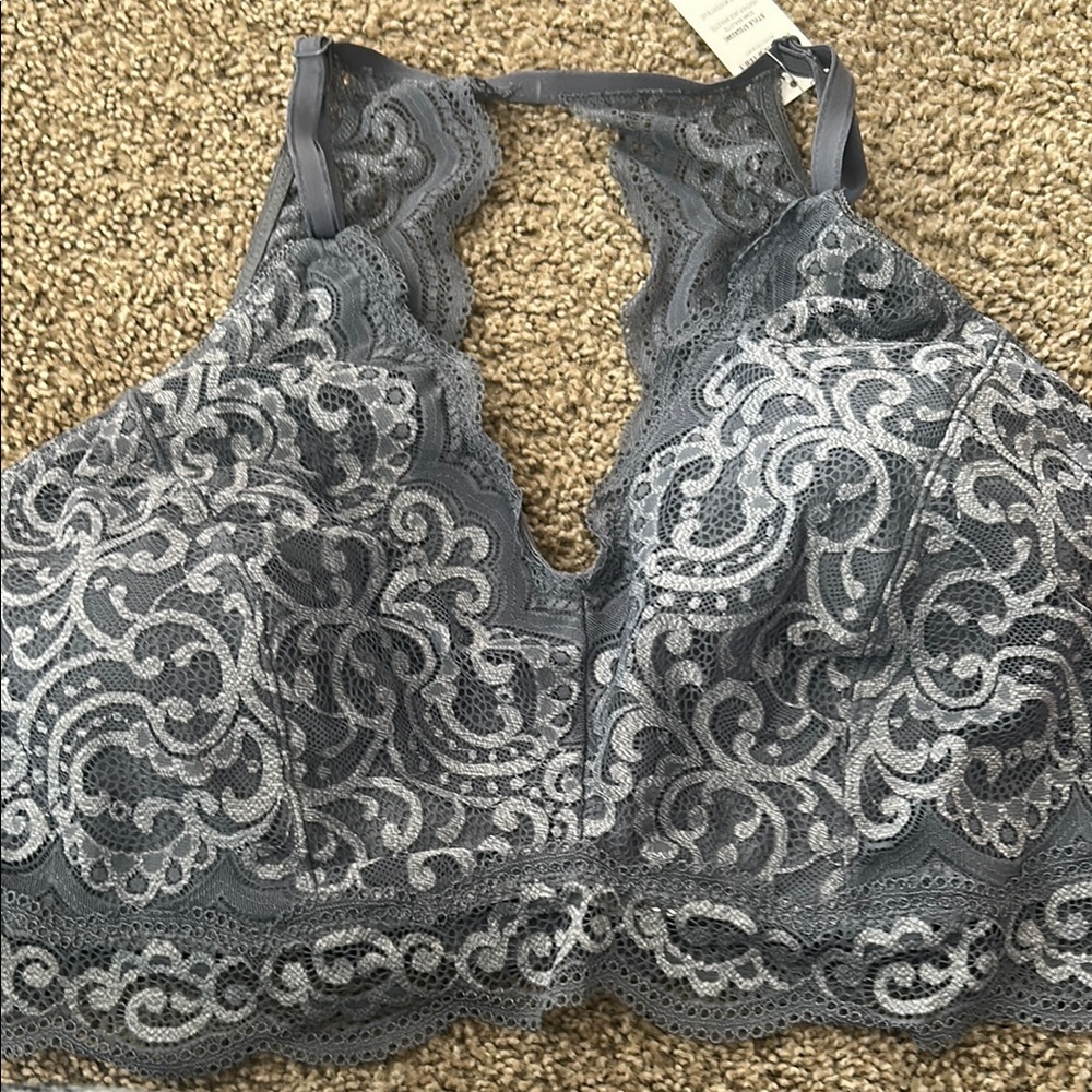NWT- SOMA Lace Bralette in Blue